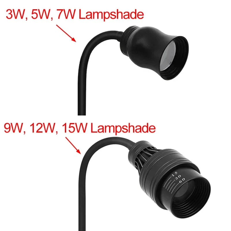 Aquarium Led Licht Aquarium Dekoration Einstellbarer Fokus Scheinwerfer Pflanzen Wachsen Lampe Schildkröte Reptilien Zubehör 5w 7w 9w 12w 15w