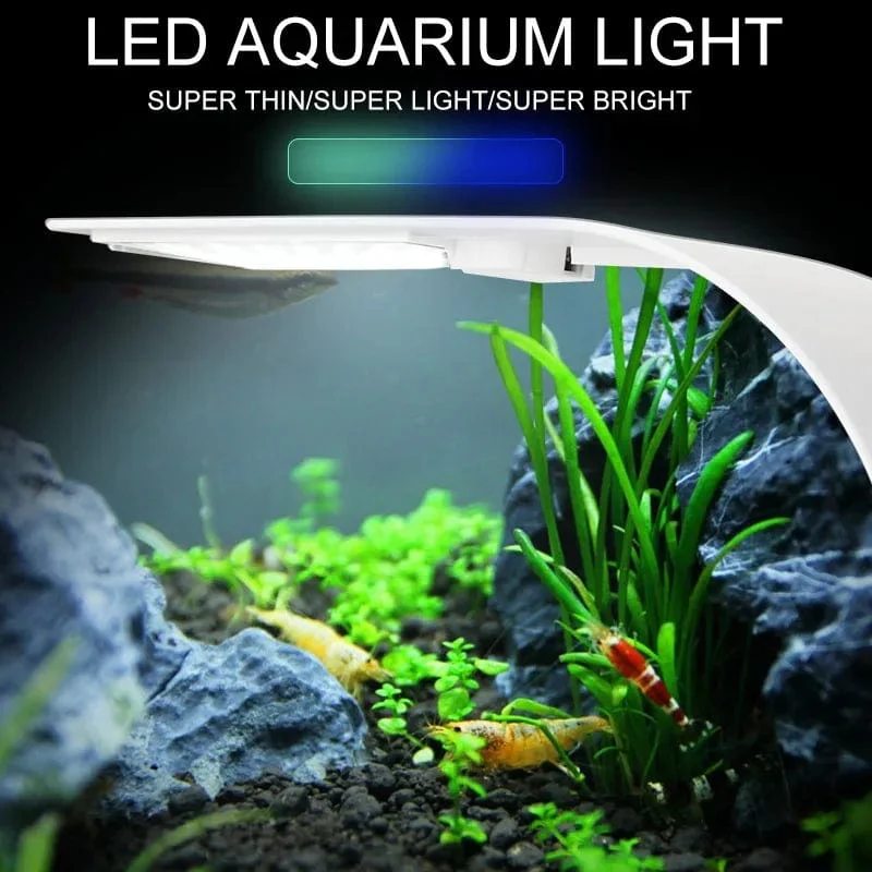 Super Slim LED Aquarium Licht Beleuchtung Pflanzen Wachsen Licht 5W/10W/15W Wasserpflanze Beleuchtung wasserdichte Clip-on Lampe Für Aquarium