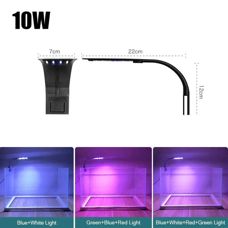Super Slim LED Aquarium Licht Beleuchtung Pflanzen Wachsen Licht 5W/10W/15W Wasserpflanze Beleuchtung wasserdichte Clip-on Lampe Für Aquarium
