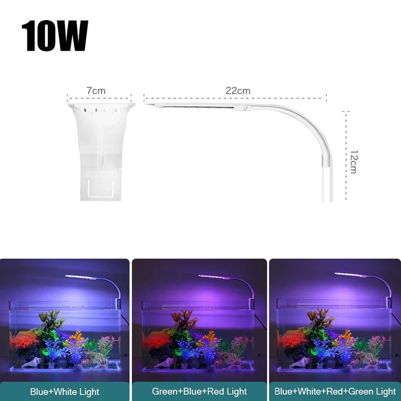 Super Slim LED Aquarium Licht Beleuchtung Pflanzen Wachsen Licht 5W/10W/15W Wasserpflanze Beleuchtung wasserdichte Clip-on Lampe Für Aquarium