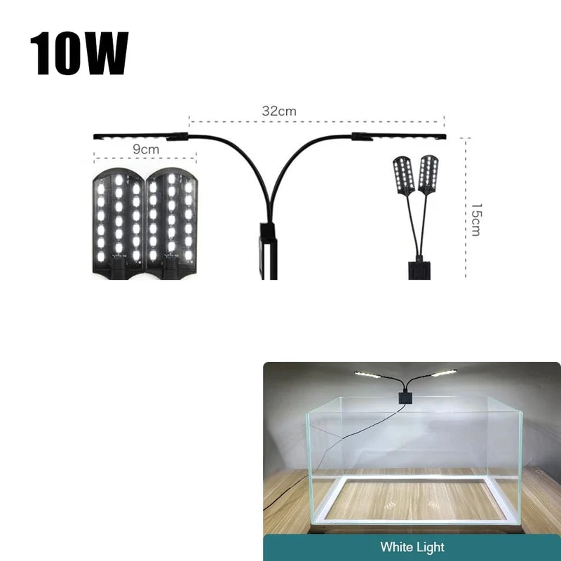 Super Slim LED Aquarium Licht Beleuchtung Pflanzen Wachsen Licht 5W/10W/15W Wasserpflanze Beleuchtung wasserdichte Clip-on Lampe Für Aquarium