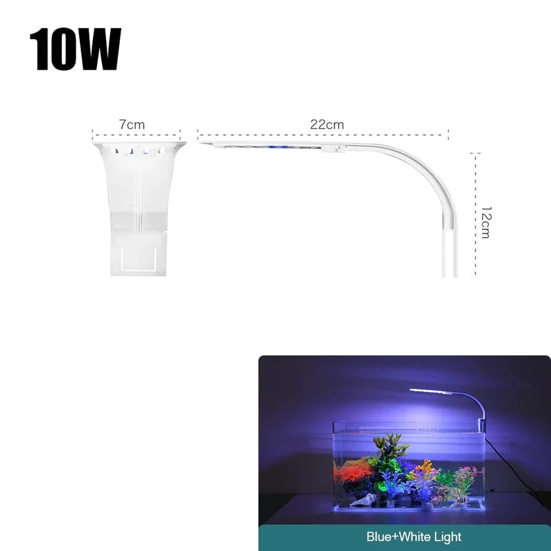 Super Slim LED Aquarium Licht Beleuchtung Pflanzen Wachsen Licht 5W/10W/15W Wasserpflanze Beleuchtung wasserdichte Clip-on Lampe Für Aquarium