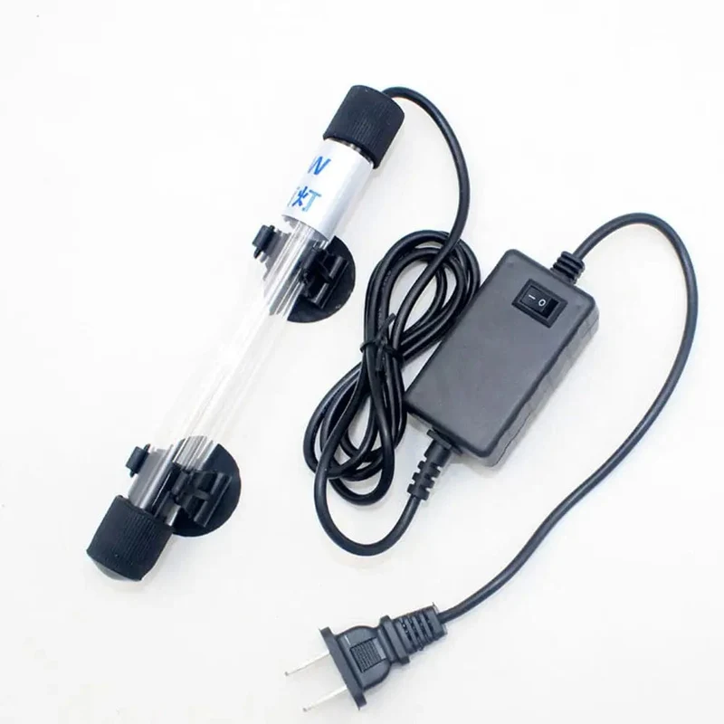UV-Sterilisatorlampe für Aquarien, Wasserreiniger, Algenentfernung, Aquarium, Teich, Fischtank, Filter, Klärer, Licht, Korallenriff, Licht, Lampe, 5 W