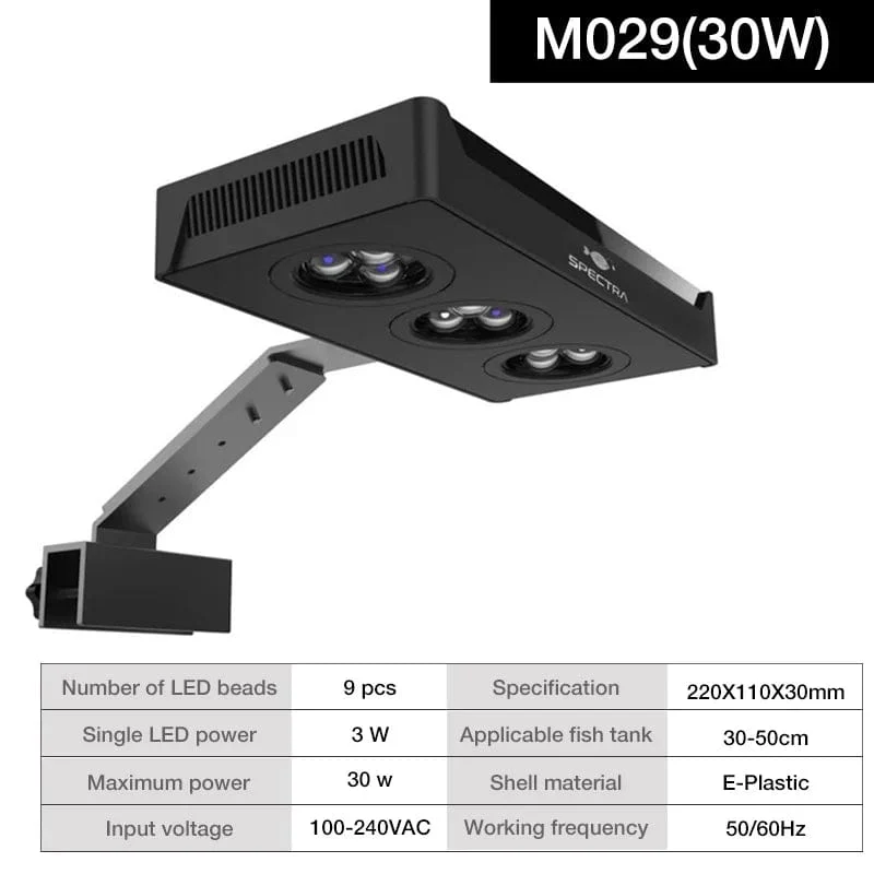 Spectra Nano M029 Aquariumlicht 30 W/40 W Salzwasserbeleuchtung mit Touch-Steuerung für Korallenriff-Aquarien