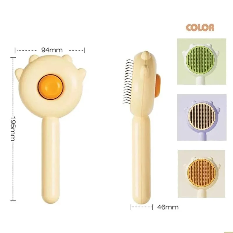 Pet Kamm One-Key-Haar Entfernung Reinigung Pinsel Magische Massage Pflege Nadel Scratcher Für Katze Hund Reinigung Pflege Liefert