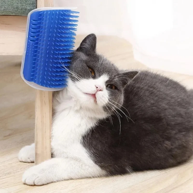 Haustier-Katzenbürste, Katzenmassage, selbstpflegender Kamm, Wandbürste, reibt Katzenminze, das Gesicht, Kitzelkamm, Katzenpflegezubehör