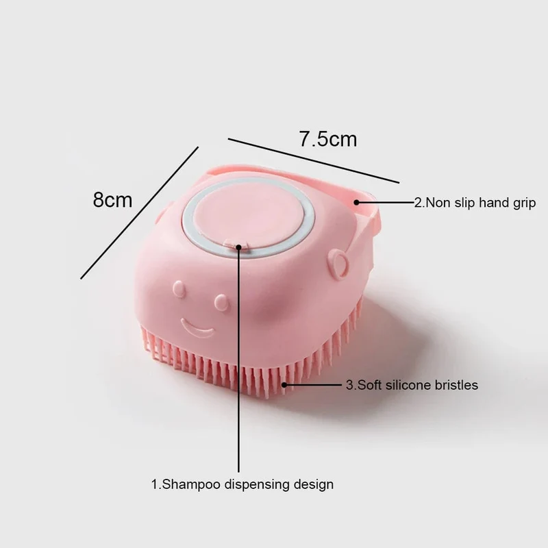 Badezimmer Puppycat Waschmassagespender Pflegeduschbürste Weiche Silikon-Hundebürste Haustier-Shampoo-Massagegerät Badebürste