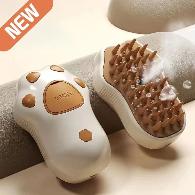 3 in 1 Haustierbürste Katze Dampfbürste Kamm Hundebürste Elektrisches Spray Katzenhaarbürsten Massage Hundesalon Haarentfernungskämme