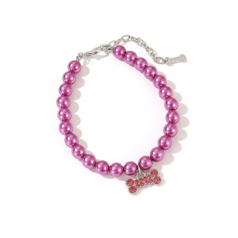 Verstellbare Haustier-Perlenkette, Zubehör für Katzen, Gotas, Tiere, modische Strasssteine, Sphynx-Katzenhalsband, Kätzchen, Hund, Collier-Chat