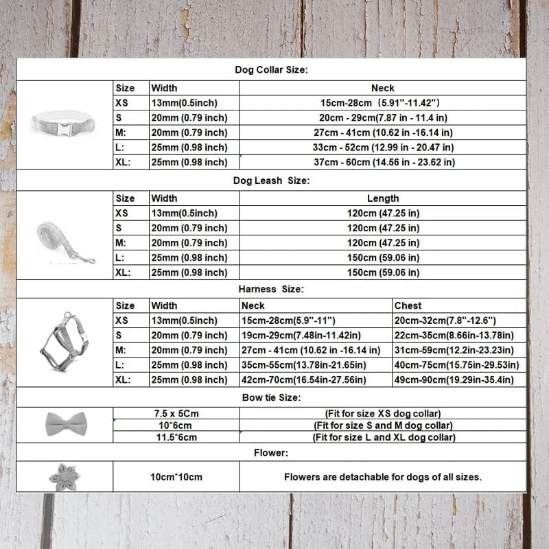 Luxuriöses personalisiertes Hundehalsband-Geschirr-Leine-Set individuell, individuelles Logo abnehmbares Hundehalsband mit Fliege, Hundehalsband-Leine diy