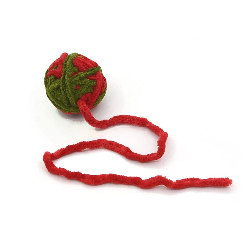 Lustiges Katzenspielzeug, bunte Garnbälle mit Glöckchen, interaktives Kauspielzeug für Kätzchen, ausgestopftes Jagdspielzeug, Ball, Heimtierbedarf