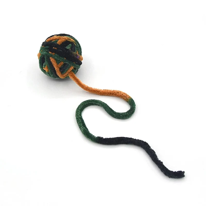 Lustiges Katzenspielzeug, bunte Garnbälle mit Glöckchen, interaktives Kauspielzeug für Kätzchen, ausgestopftes Jagdspielzeug, Ball, Heimtierbedarf