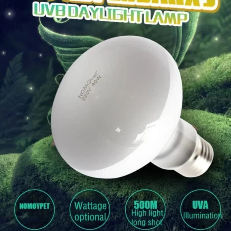 Reptilien-UVA+UVB-Lampe, 25 W/40 W/50 W/60 W/75 W/100 W, Haustier-Brutapparat, Wärme, Tageslichtlampe, Schildkröte, Eidechse, Terrarium, Temperaturregler