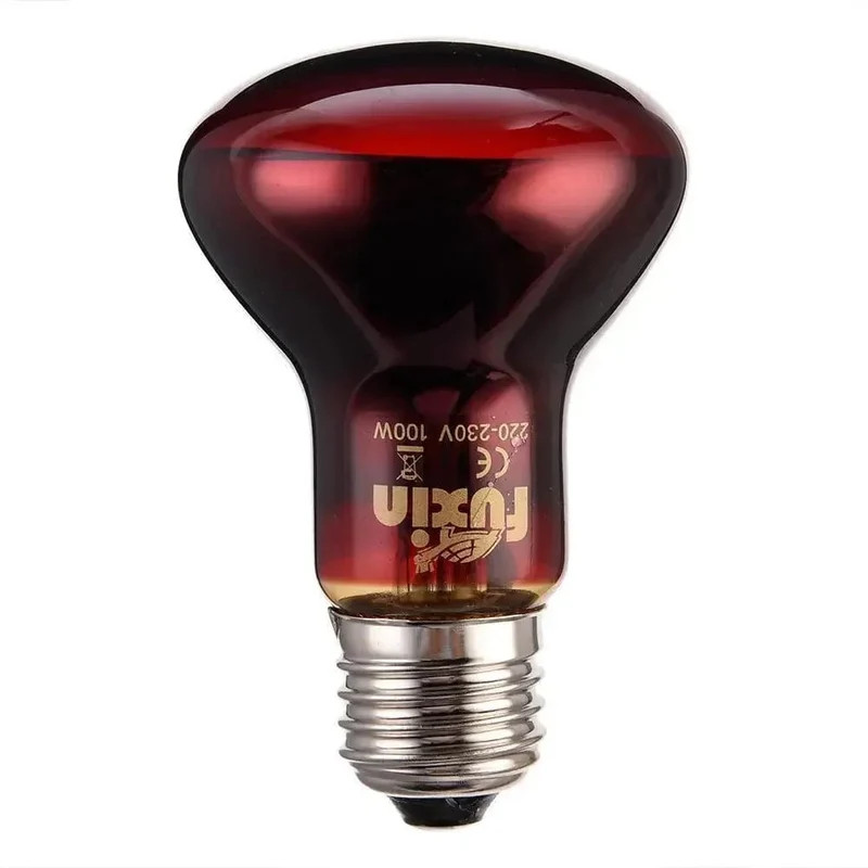 LED-Nachtlicht für Reptilien, rot, UVA-Infrarot-Wärmelampe für Schlangen, Eidechsen, Reptilien, 60 W, 75 W, 100 W