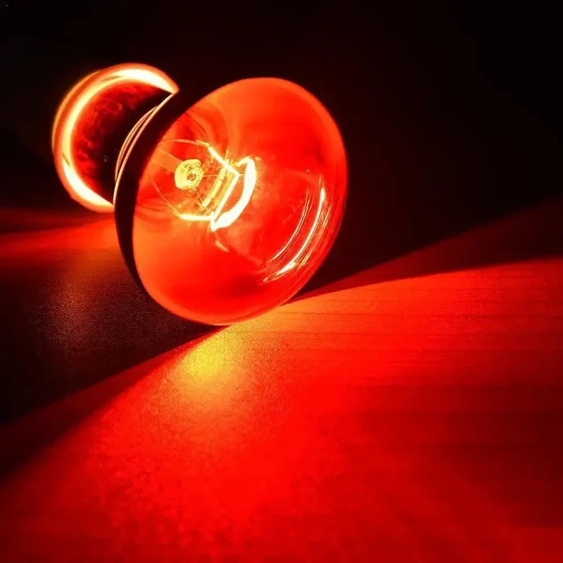 LED-Nachtlicht für Reptilien, rot, UVA-Infrarot-Wärmelampe für Schlangen, Eidechsen, Reptilien, 60 W, 75 W, 100 W