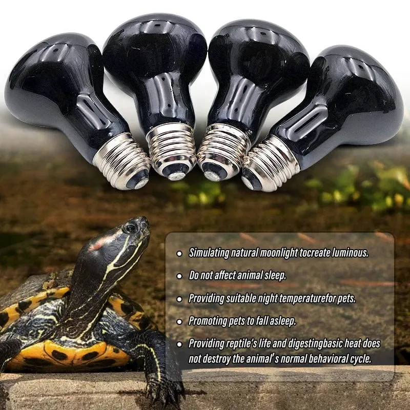 Haustier-Heizlampe E27 Nachtlampe für Amphibienschlangenlampe Wärme Reptilienbirne UV-Licht 25W 50W 75W 100W AC220-240V