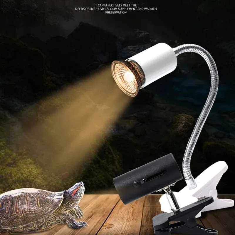 UVB E27 Lampe für Reptilien zum Anstecken, Glühbirne, Lampenfassung, UV-Heizlampe für Schildkröten, Licht für Schildkröten, Eidechsen, Beleuchtung mit EU-Stecker