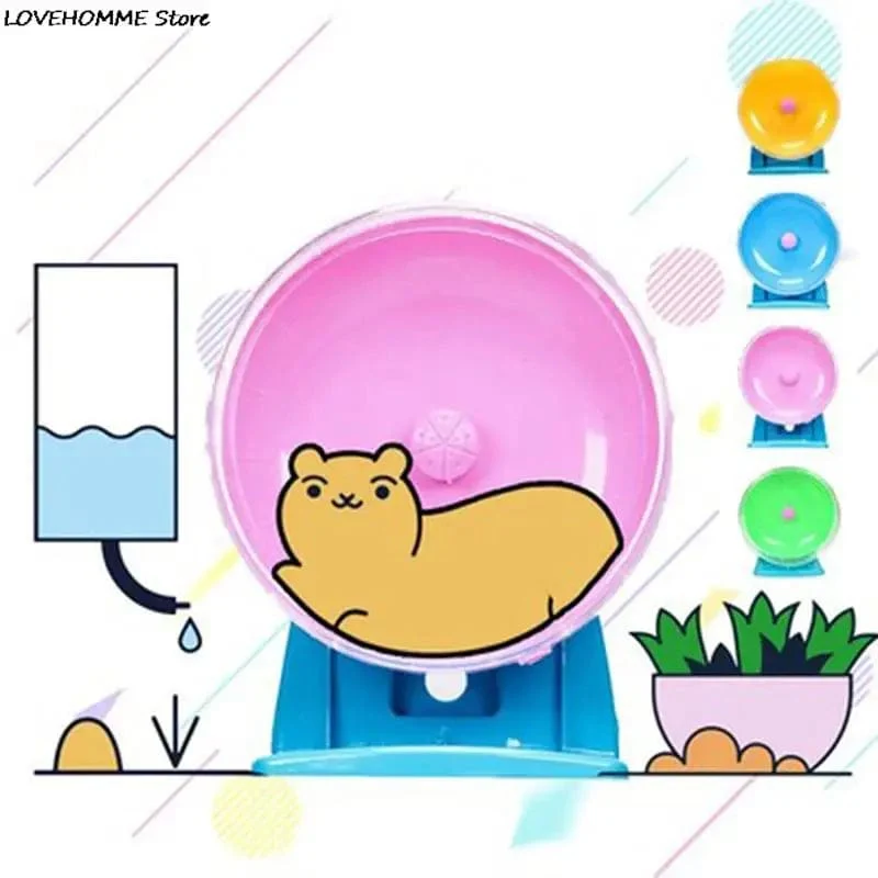 Hamster-Rad, kleine Tier-Laufscheibe, Spielzeug, niedliches Jogging-Übungsrad aus Kunststoff