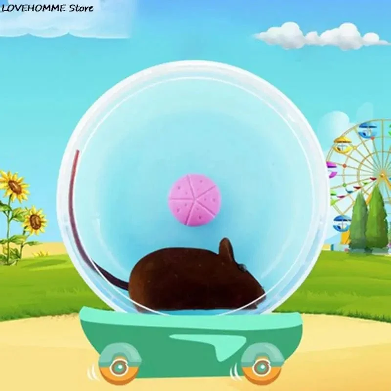 Hamster-Rad, kleine Tier-Laufscheibe, Spielzeug, niedliches Jogging-Übungsrad aus Kunststoff