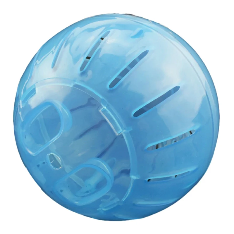 Abnehmbarer Kleintier-Hamsterball aus Kunststoff für Haustiere, Übungsspielzeug, Meerschweinchen-Laufrad, gelb, blau, rosa, Spielkäfig, Zwerg
