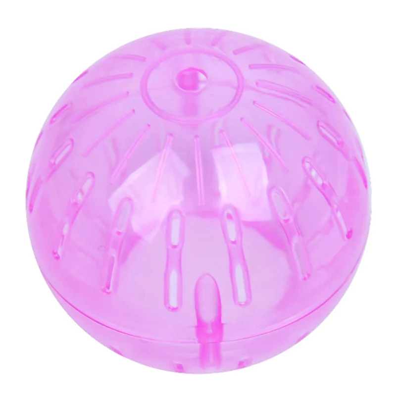 Abnehmbarer Kleintier-Hamsterball aus Kunststoff für Haustiere, Übungsspielzeug, Meerschweinchen-Laufrad, gelb, blau, rosa, Spielkäfig, Zwerg