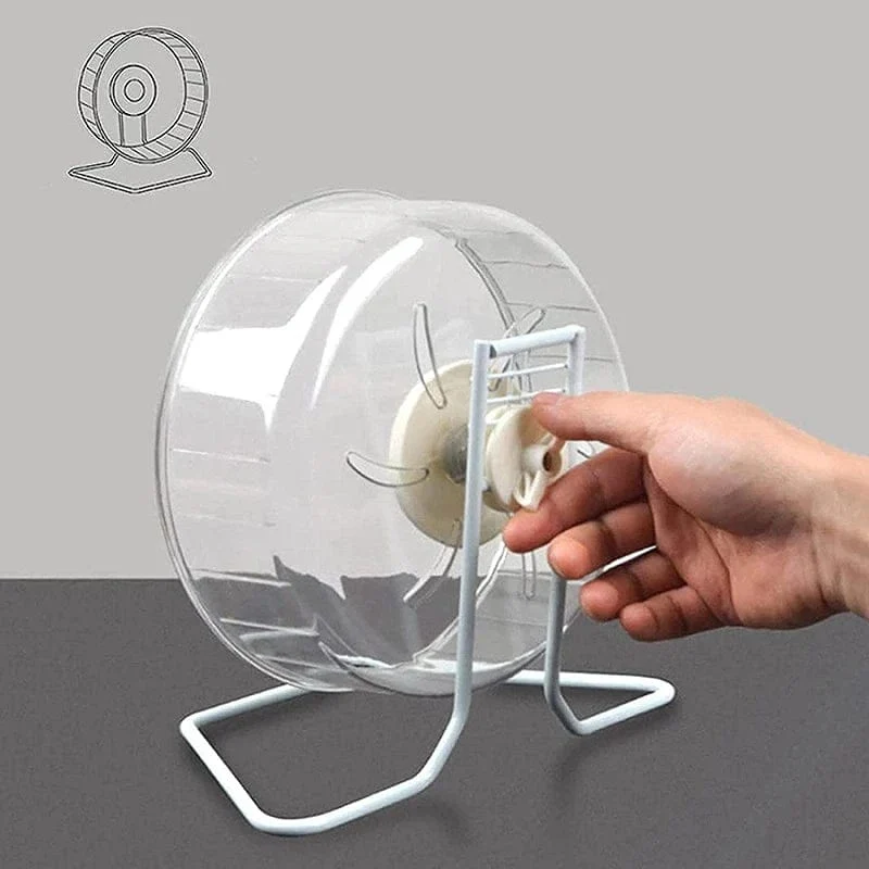 24 cm Hamster Laufen Rotierende Auto Hamster Sport Stumm Rad Spielzeug Klar Rotatorische Jogging Rad Kleine Haustier Sport Übung Käfig