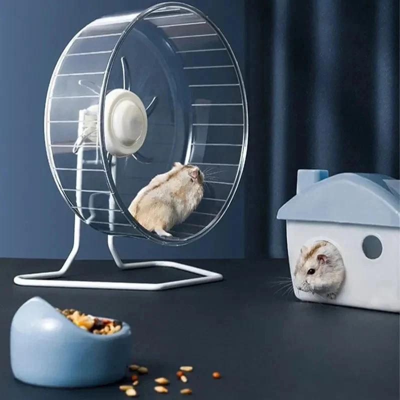 24 cm Hamster Laufen Rotierende Auto Hamster Sport Stumm Rad Spielzeug Klar Rotatorische Jogging Rad Kleine Haustier Sport Übung Käfig
