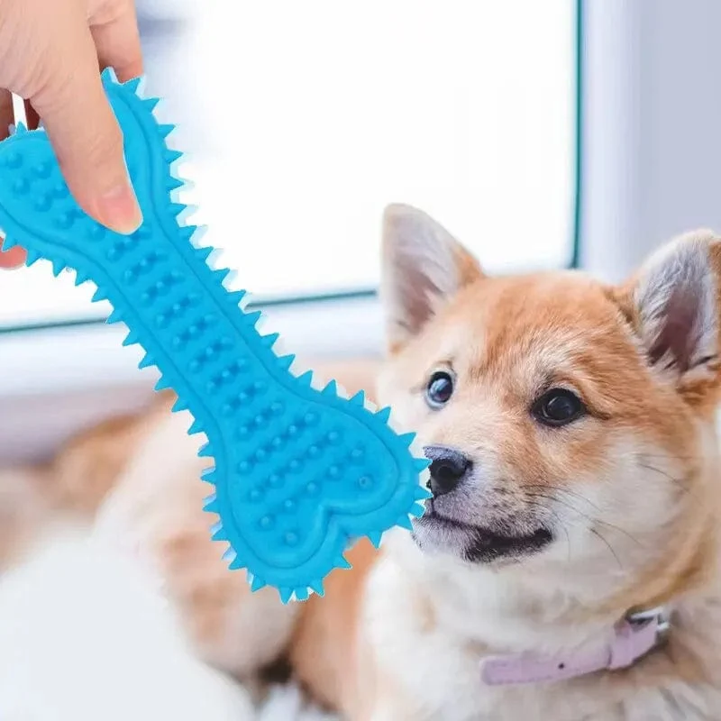 1PC Haustier-Kauspielzeug aus weichem Gummi, bissfest, Knochenform, Zähneknirschen, Kauspielzeug für kleine Hunde, Training für Heimtierbedarf