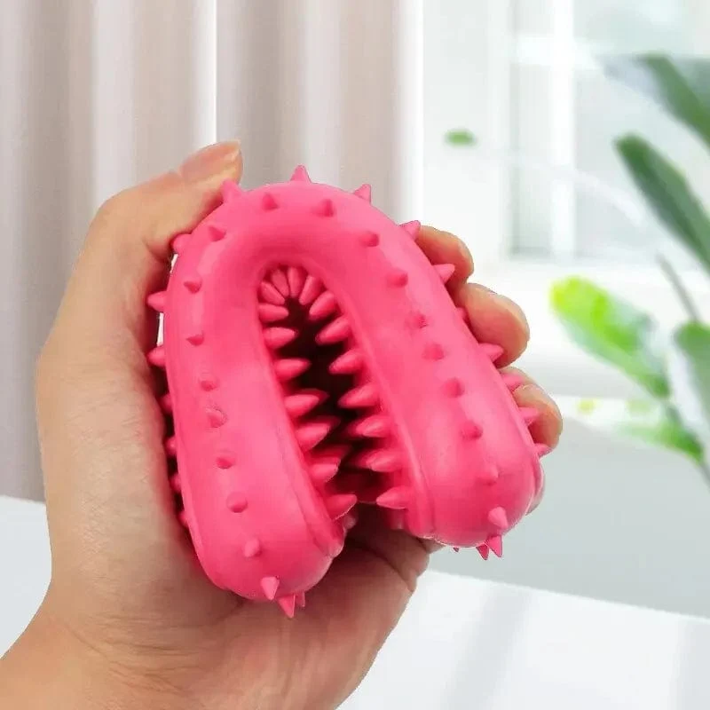 1PC Haustier-Kauspielzeug aus weichem Gummi, bissfest, Knochenform, Zähneknirschen, Kauspielzeug für kleine Hunde, Training für Heimtierbedarf