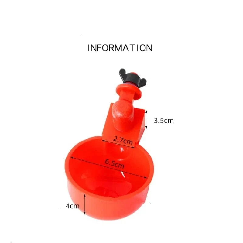 Hühnertränke, automatischer Tränker, Hühnerfutterspender, Kunststoff, Geflügeltränke, Trinkwasser-Futterspender für Küken, Enten, Gänse, Wachteln