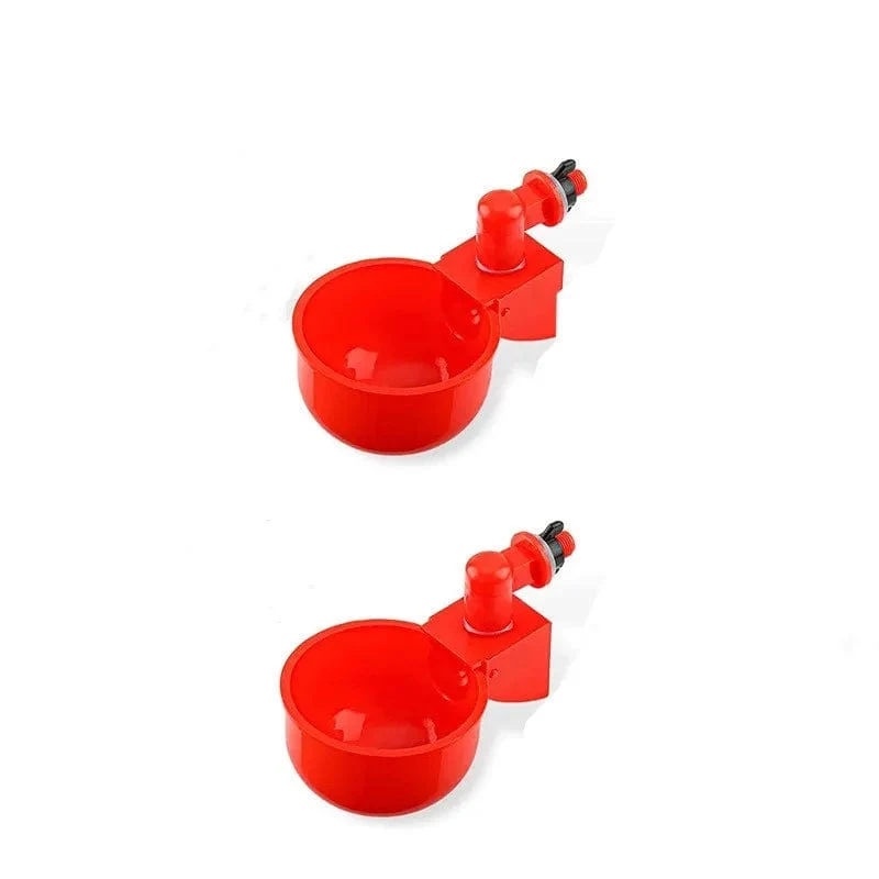 Hühnertränke, automatischer Tränker, Hühnerfutterspender, Kunststoff, Geflügeltränke, Trinkwasser-Futterspender für Küken, Enten, Gänse, Wachteln