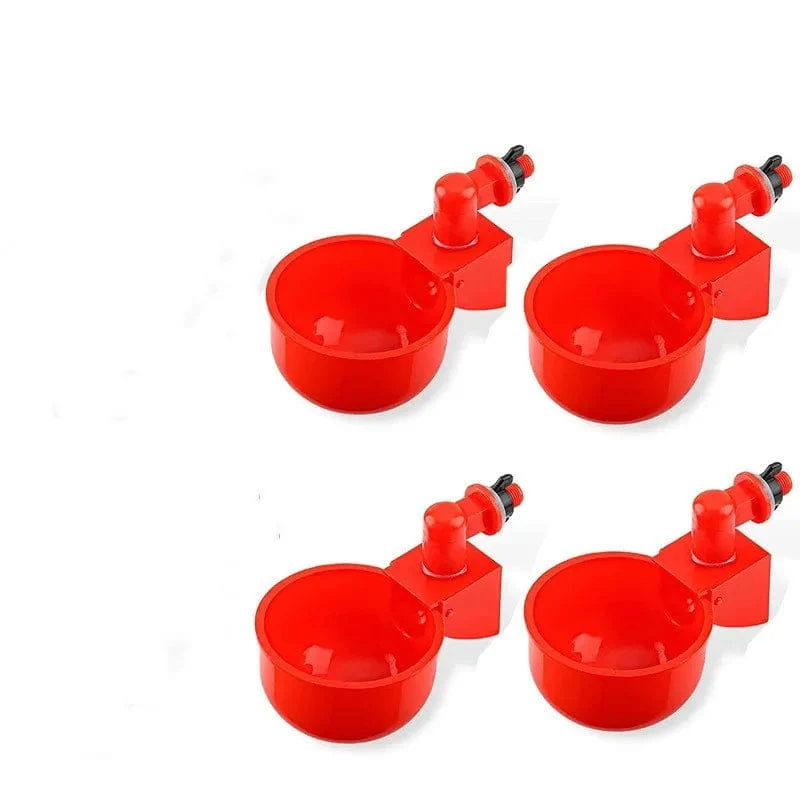 Hühnertränke, automatischer Tränker, Hühnerfutterspender, Kunststoff, Geflügeltränke, Trinkwasser-Futterspender für Küken, Enten, Gänse, Wachteln