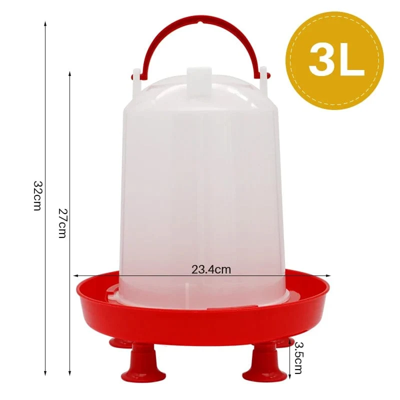 1 Stück 1.5 kg/3 l automatischer Geflügeltränkeeimer Hühnerfutterfass Wassereimer Wachteltrinker Bauernhof Hühnerstall Wasserversorgung