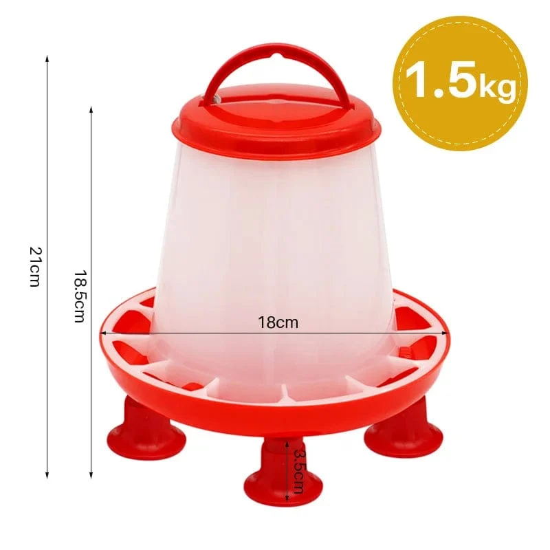 1 Stück 1.5 kg/3 l automatischer Geflügeltränkeeimer Hühnerfutterfass Wassereimer Wachteltrinker Bauernhof Hühnerstall Wasserversorgung