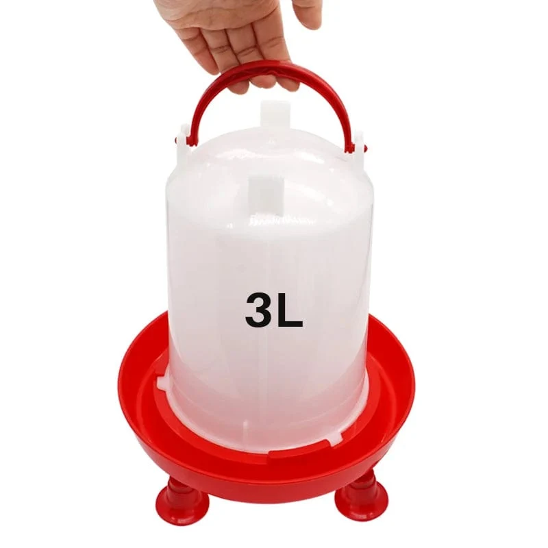 1 Stück 1.5 kg/3 l automatischer Geflügeltränkeeimer Hühnerfutterfass Wassereimer Wachteltrinker Bauernhof Hühnerstall Wasserversorgung