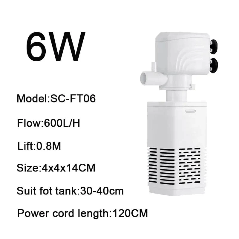 4 in 1 Aquarium Filterpumpe Leise Aquarium Tauch Luft Sauerstoff Belüfter Aquarium Luftpumpe Wasserwechsler Pumpe Wave Maker 220v