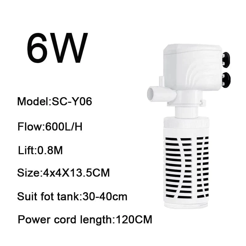4 in 1 Aquarium Filterpumpe Leise Aquarium Tauch Luft Sauerstoff Belüfter Aquarium Luftpumpe Wasserwechsler Pumpe Wave Maker 220v