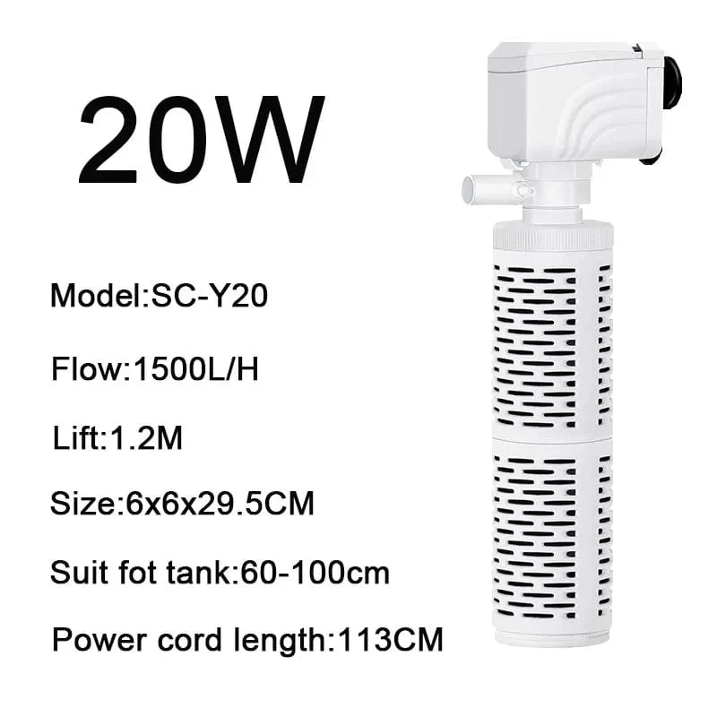 4 in 1 Aquarium Filterpumpe Leise Aquarium Tauch Luft Sauerstoff Belüfter Aquarium Luftpumpe Wasserwechsler Pumpe Wave Maker 220v