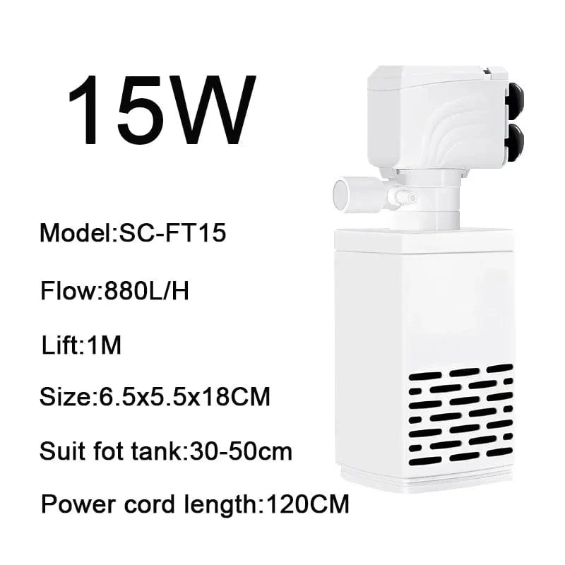 4 in 1 Aquarium Filterpumpe Leise Aquarium Tauch Luft Sauerstoff Belüfter Aquarium Luftpumpe Wasserwechsler Pumpe Wave Maker 220v
