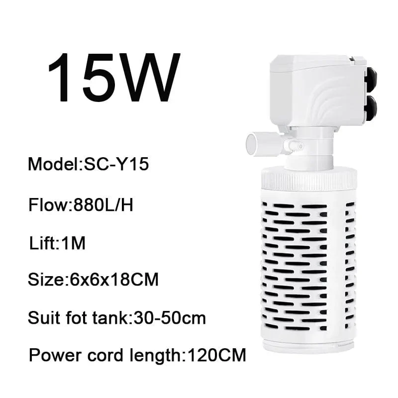 4 in 1 Aquarium Filterpumpe Leise Aquarium Tauch Luft Sauerstoff Belüfter Aquarium Luftpumpe Wasserwechsler Pumpe Wave Maker 220v
