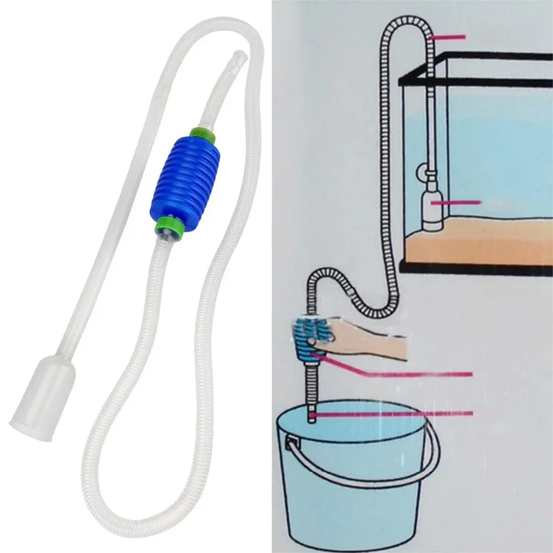 Aquarium Siphon Aquarium Siphon Staubsauger Pumpe Halbautomatische Wasser Ändern Wechsler Kies Wasser Filter Acuario Zubehör