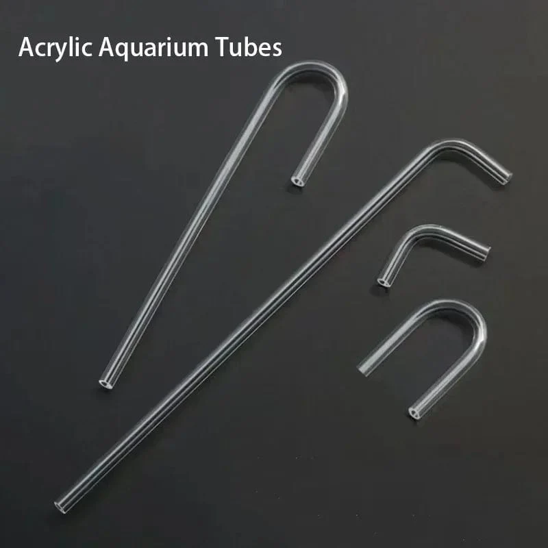 2 teile/los 4mm Acryl Aquarium Anschluss Gerade U Form Rohr Ellenbogen Fisch Tank Luftpumpe Luft Schlauch Filter Anschluss Zubehör