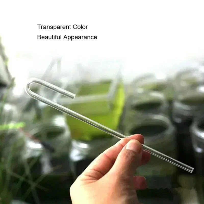 2 teile/los 4mm Acryl Aquarium Anschluss Gerade U Form Rohr Ellenbogen Fisch Tank Luftpumpe Luft Schlauch Filter Anschluss Zubehör