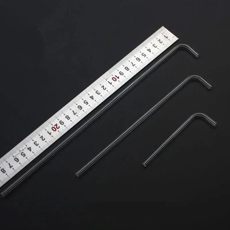 2 teile/los 4mm Acryl Aquarium Anschluss Gerade U Form Rohr Ellenbogen Fisch Tank Luftpumpe Luft Schlauch Filter Anschluss Zubehör