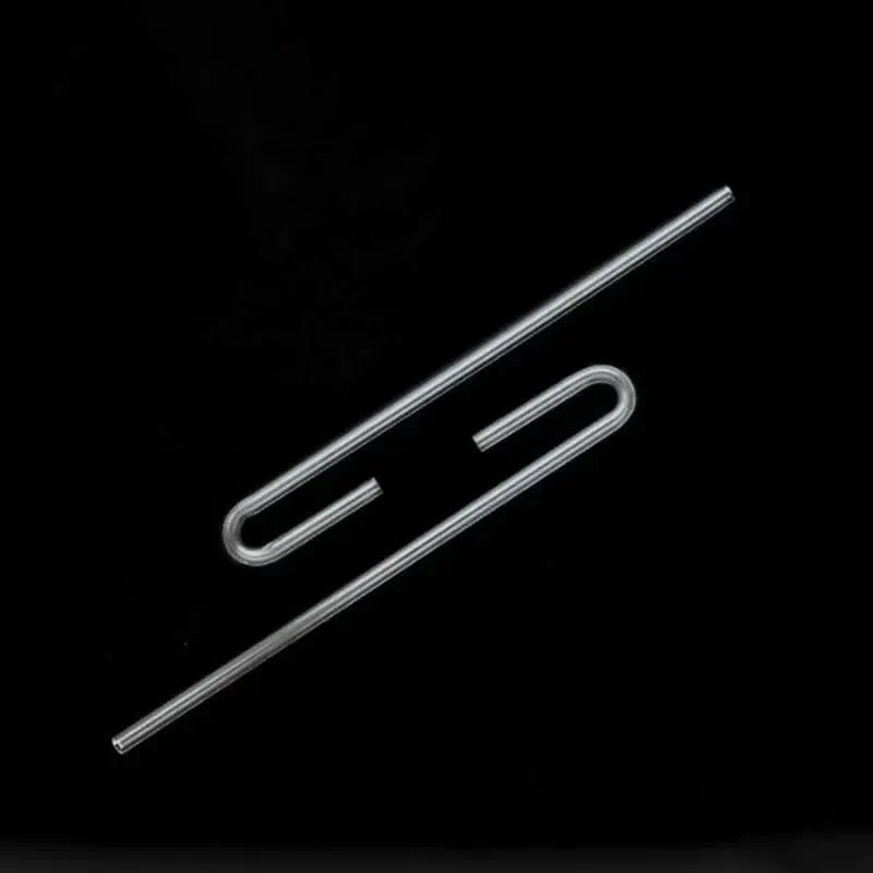 2 teile/los 4mm Acryl Aquarium Anschluss Gerade U Form Rohr Ellenbogen Fisch Tank Luftpumpe Luft Schlauch Filter Anschluss Zubehör