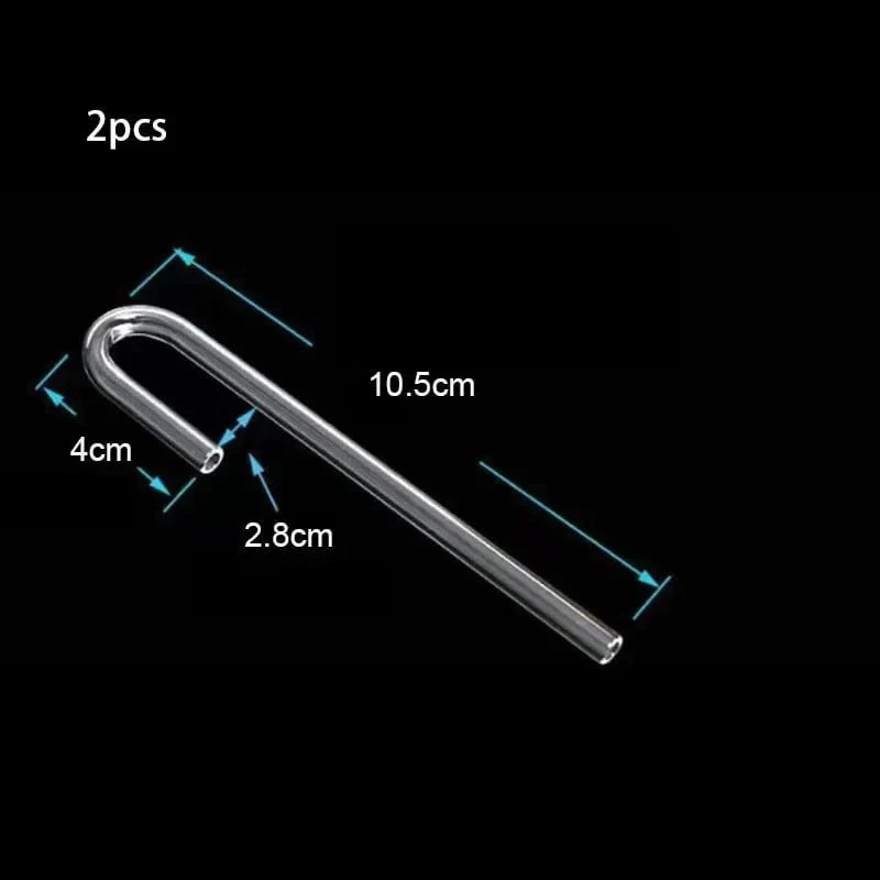 2 teile/los 4mm Acryl Aquarium Anschluss Gerade U Form Rohr Ellenbogen Fisch Tank Luftpumpe Luft Schlauch Filter Anschluss Zubehör