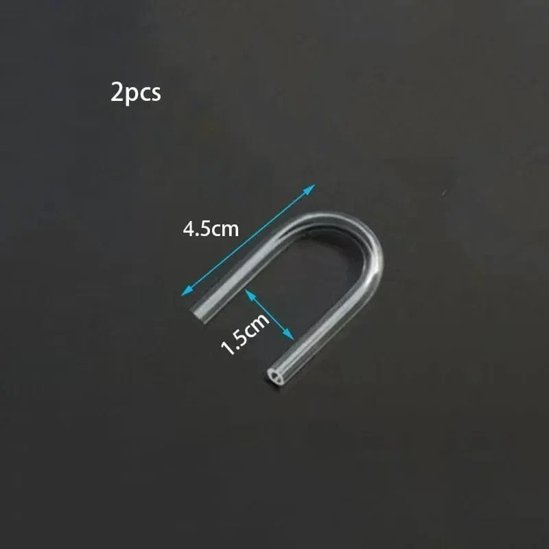 2 teile/los 4mm Acryl Aquarium Anschluss Gerade U Form Rohr Ellenbogen Fisch Tank Luftpumpe Luft Schlauch Filter Anschluss Zubehör