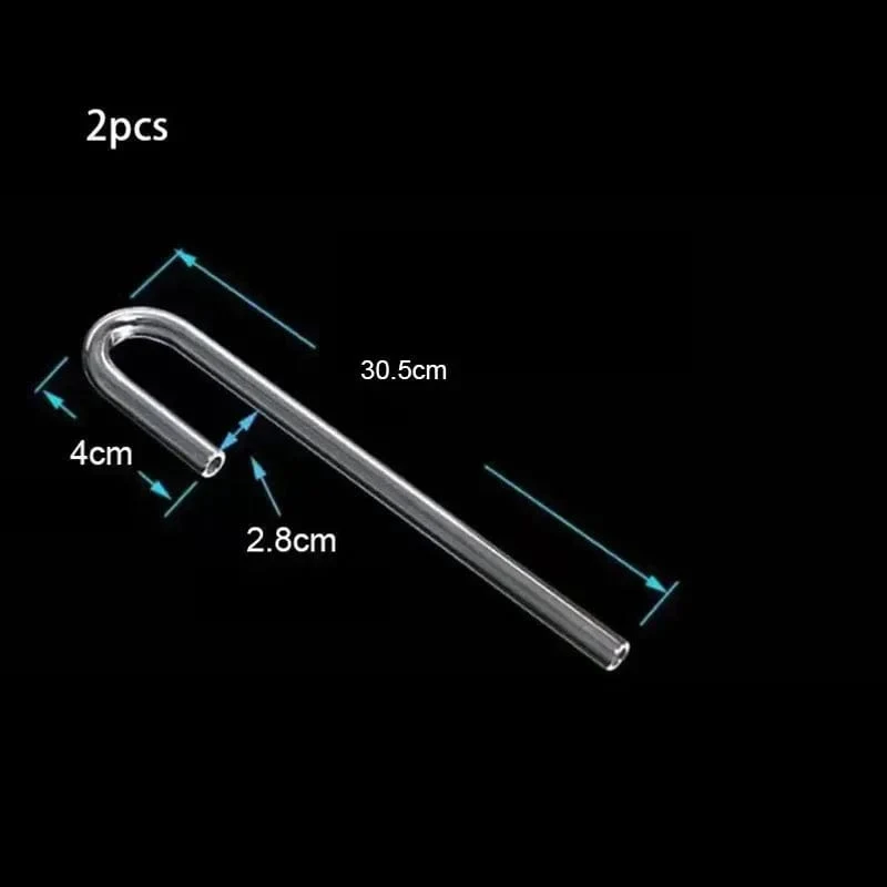 2 teile/los 4mm Acryl Aquarium Anschluss Gerade U Form Rohr Ellenbogen Fisch Tank Luftpumpe Luft Schlauch Filter Anschluss Zubehör