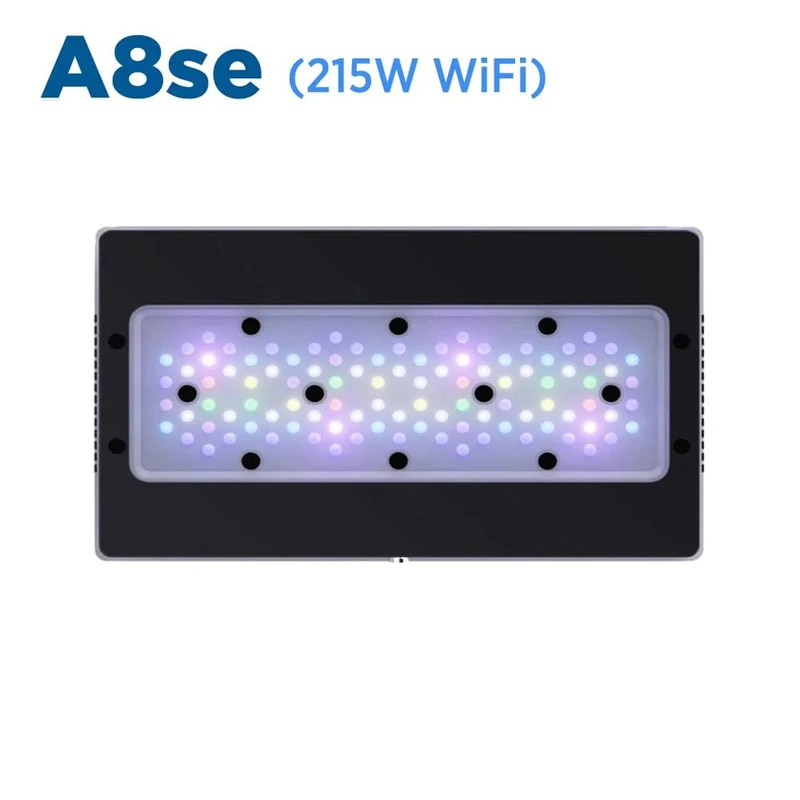 A8se Smart Vollspektrum 215W WiFi APP Programmierbares Salzwasseraquarium Korallenriff LED-Licht