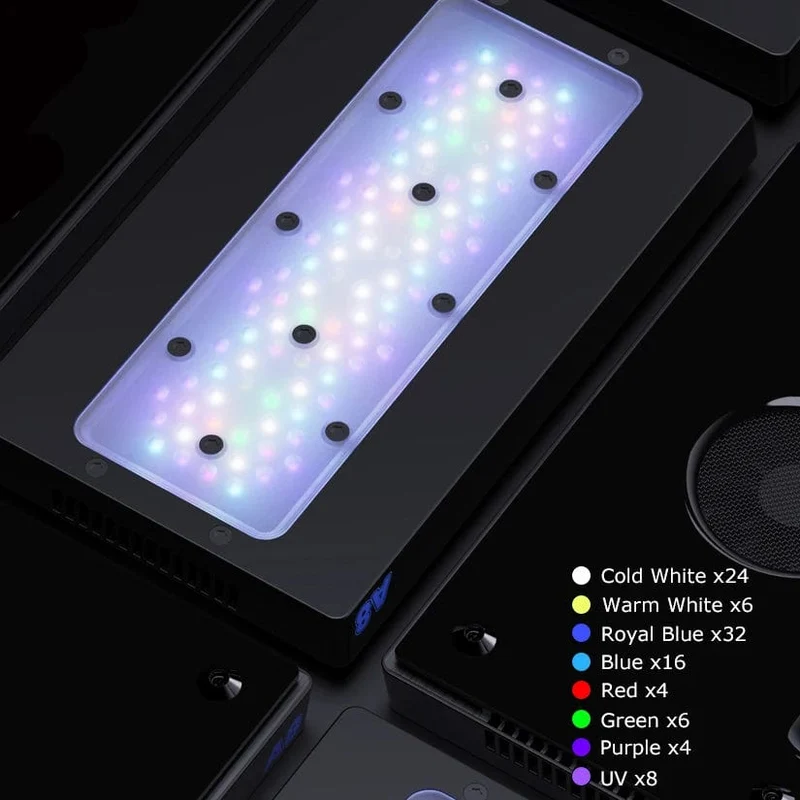 A8se Smart Vollspektrum 215W WiFi APP Programmierbares Salzwasseraquarium Korallenriff LED-Licht